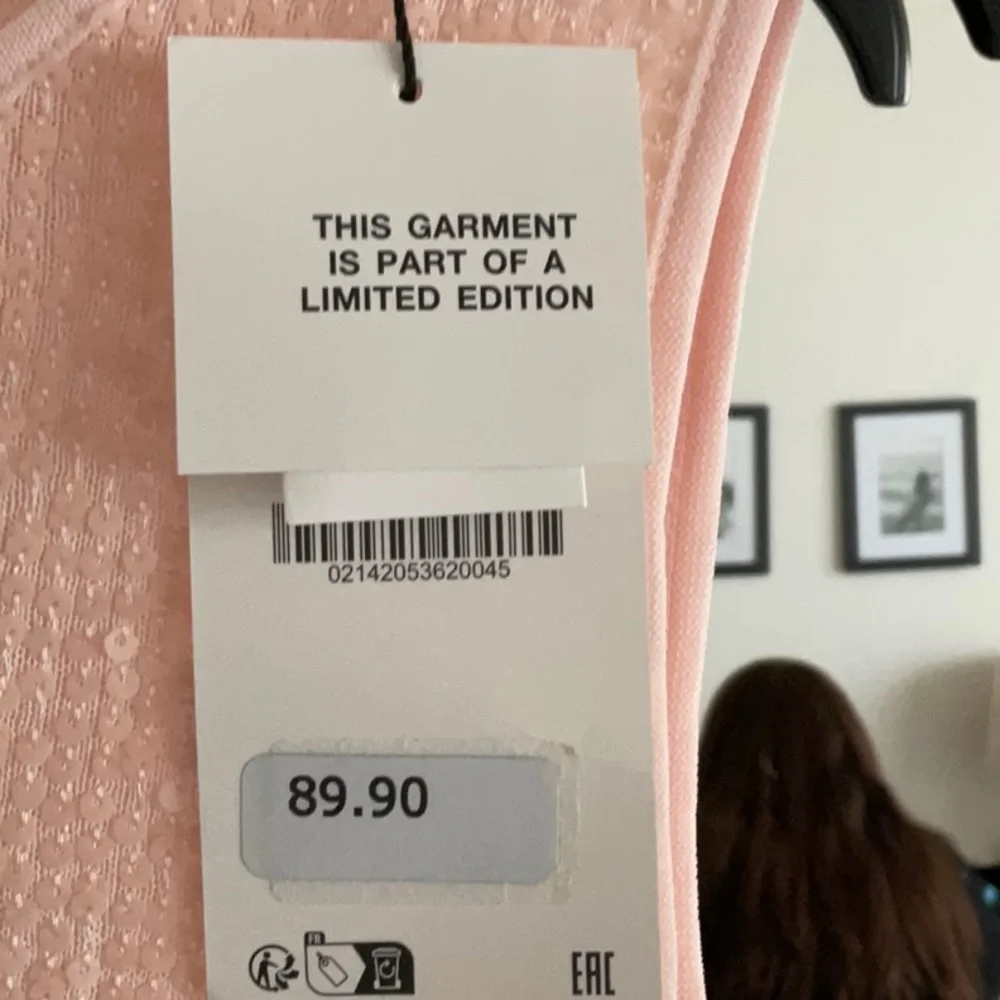 Zara Blush Sequin Sleeveless Gown - Picture 3 of 4